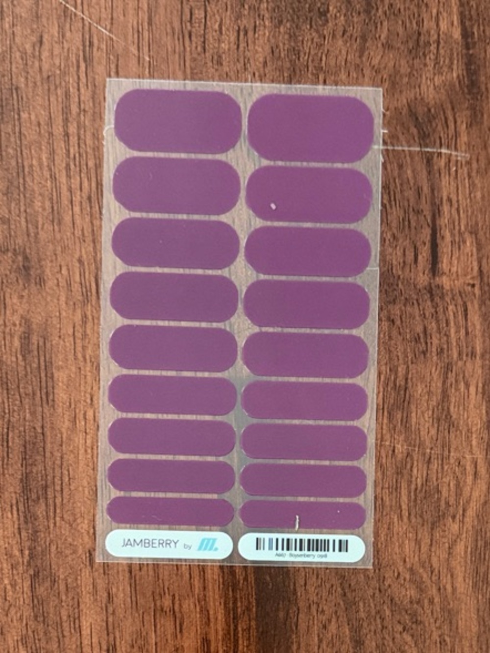 Jamberry Boysenberry Solid Nail Wraps